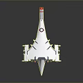 Futuristic Silver Aircraft With Streamlined Design Sleek Wings And Advanced Structural Details